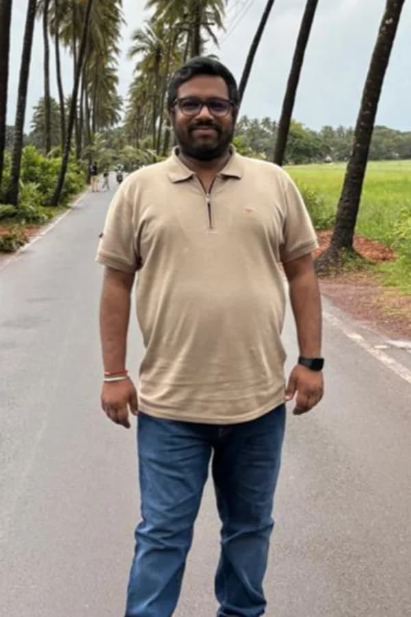 Before: Day 1 - Avtansh, 10 kg lost in 2 months