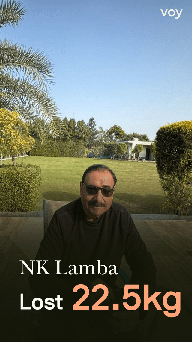 Narendra Lamba shares his weight loss journey